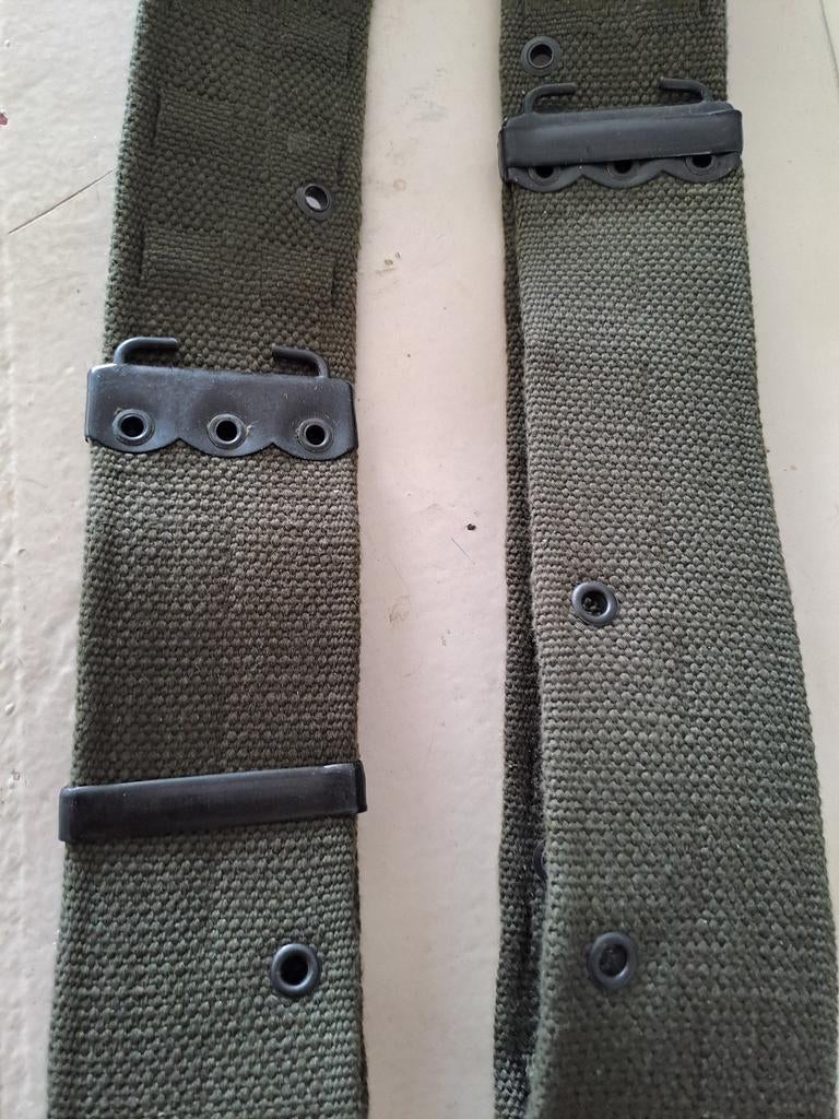 Vintage Militair Webbing Riem - Legergroen, Onbekend@voorbeeld.com, Overige gebieden, Onbekend, Kleding of Schoenen