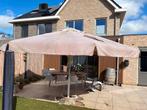 Grote parasol 5x5 meter, Ophalen, Gebruikt, Meer dan 4 meter, Overige typen