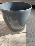 Elho binnenpot - Grijze kunststof bloempot, Kunststof, Gebruikt, Rond, Binnen