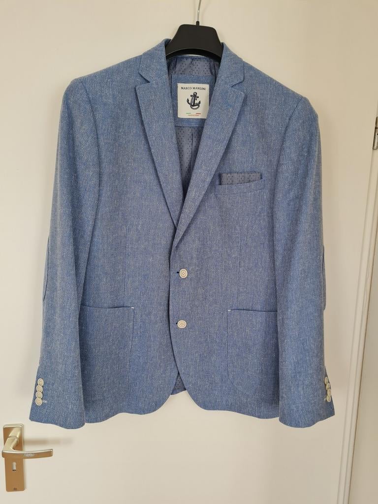 Marco Manzini colbert blauw, Kleding | Heren, Kostuums en Colberts, Ophalen, Blauw, Marco manzini, Overige maten