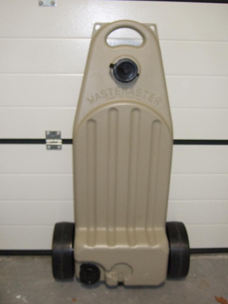 Aquaroll Wastemaster 38L mobiele vuilwatertank - beige, Ophalen, Zo goed als nieuw