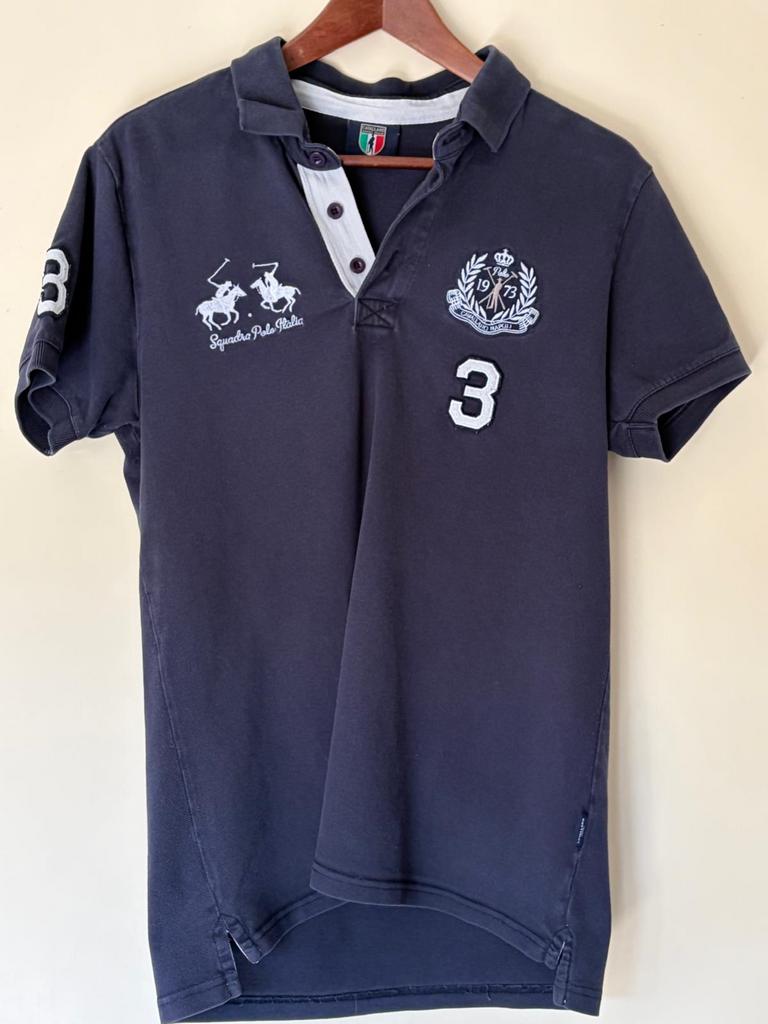 Cavallaro Napoli polo, Kleding | Heren, Polo's, Ophalen of Verzenden, Zo goed als nieuw, Maat 48/50 (M), Blauw