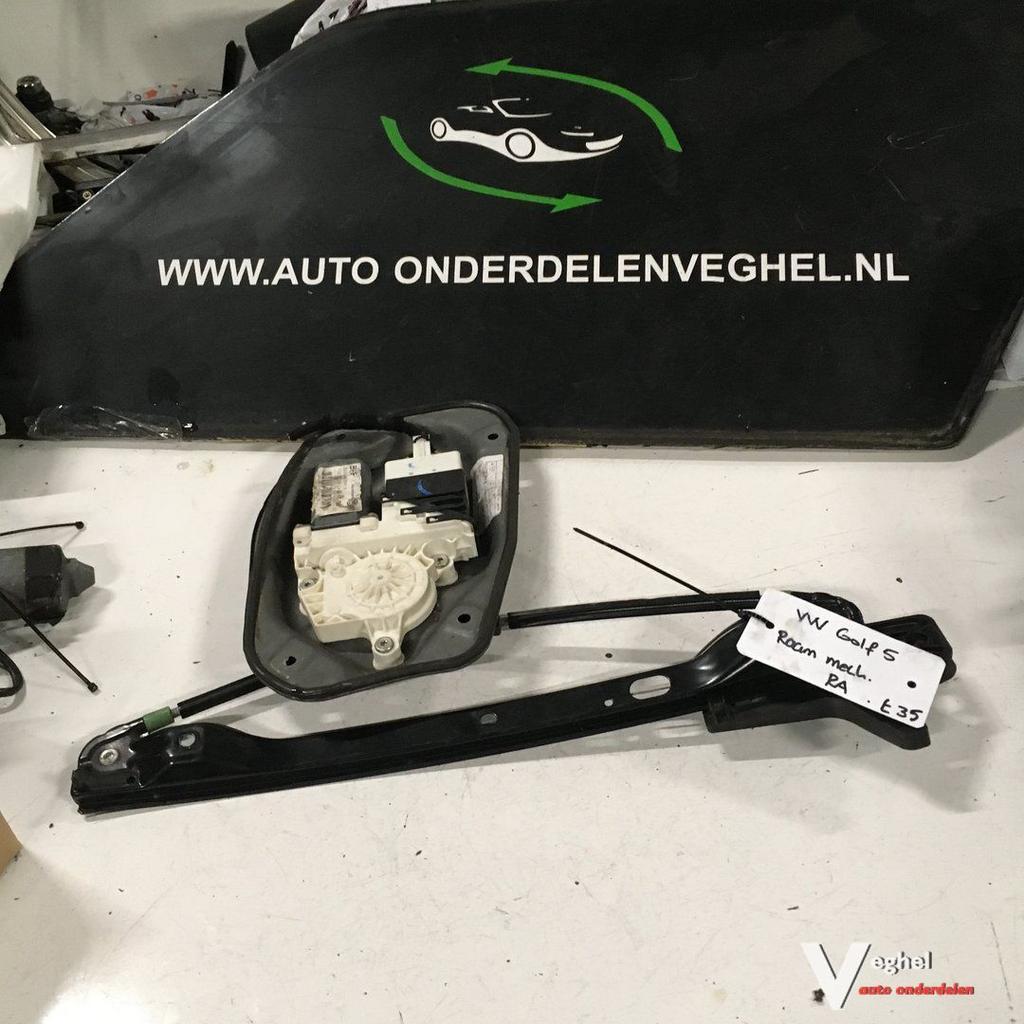 Vw Golf 5 2005 Elektr Raammechanisme Rechtsachter, Auto-onderdelen, Ruiten en Toebehoren, Gebruikt, -, -, Ophalen of Verzenden