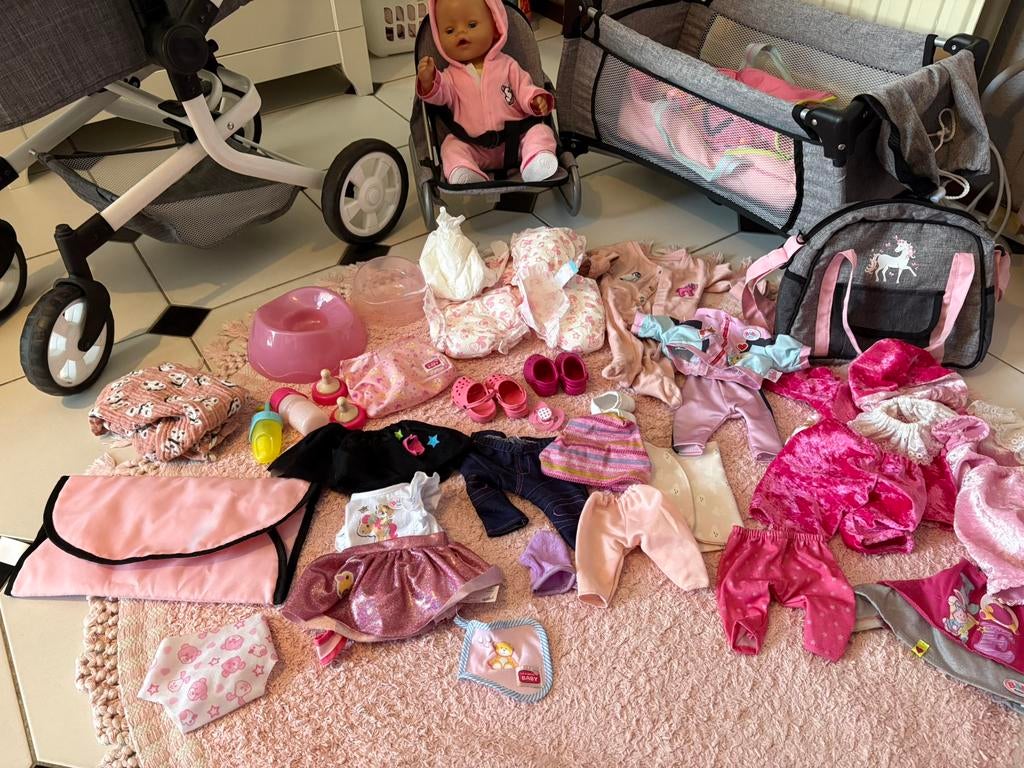 Groot baby born pakket, Kinderen en Baby's, Speelgoed | Poppen, Ophalen, Zo goed als nieuw, Babypop