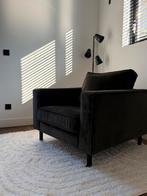 WOOOD Velvet donkergroene stoel, Ophalen, Eenpersoons, Minder dan 75 cm, Zo goed als nieuw