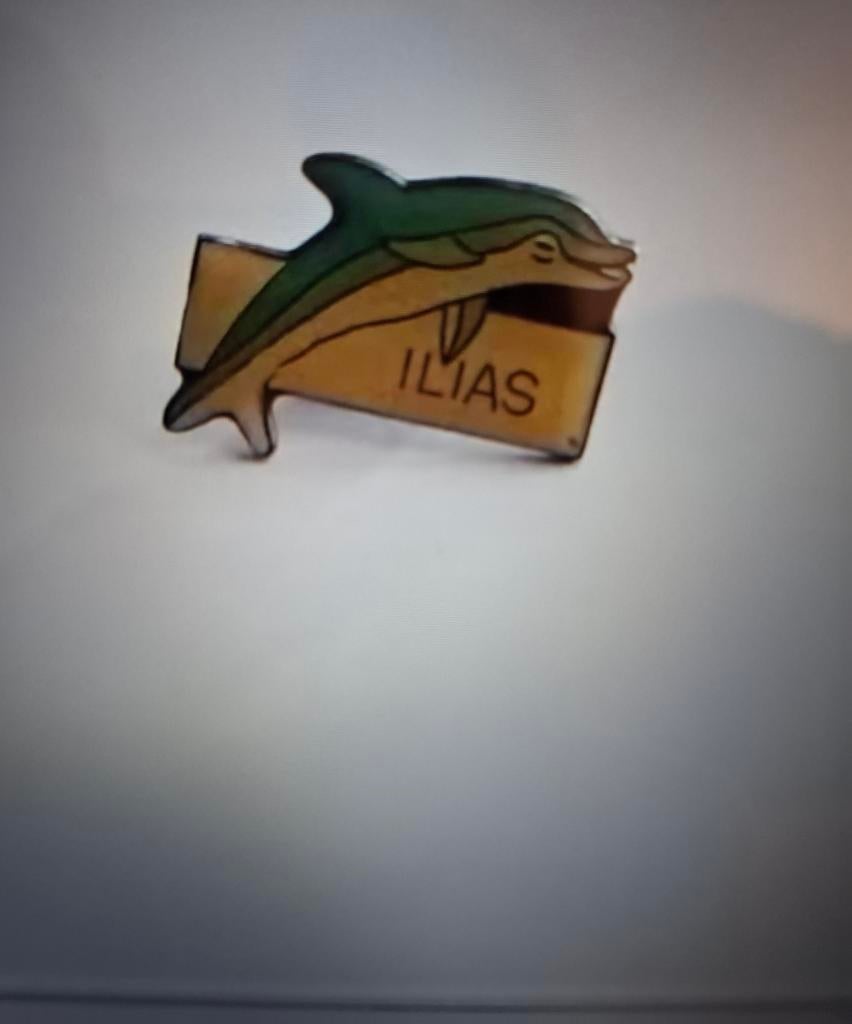 Pin dolfijn Illias, Ophalen of Verzenden, Nieuw, Figuurtje, Speldje of Pin