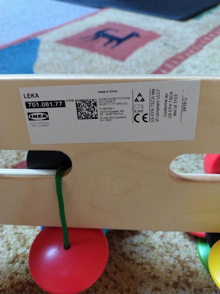 IKEA LEKA Babygym Houten Speelgoed, Ophalen, Zo goed als nieuw, Babygym