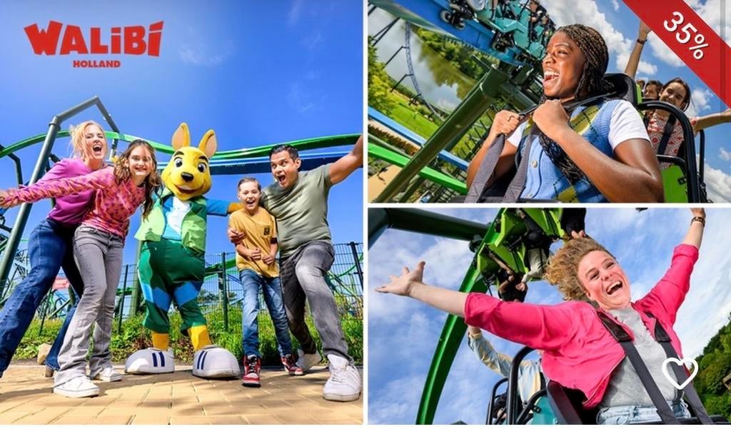 Walibi 2 kaartjes, Twee personen, Ticket of Toegangskaart