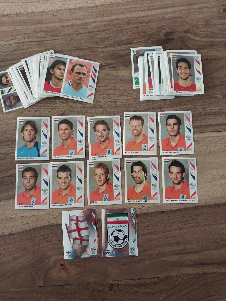 Losse plaatjes WK 2006 oa van Persie, Verzenden, Zo goed als nieuw, Buitenlandse clubs, Poster, Plaatje of Sticker