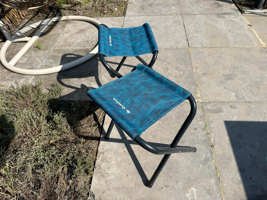 Visserskrukje, klap krukje, camping voetenbank (2 stuks), Ophalen of Verzenden, Zo goed als nieuw