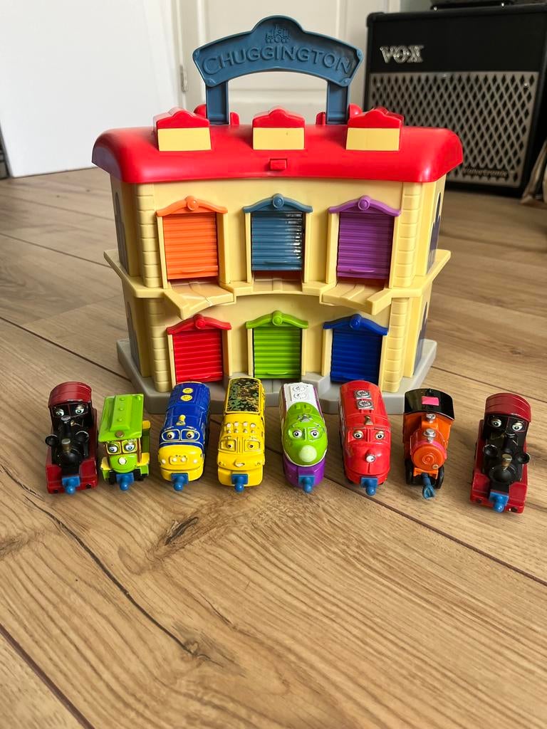 Chuggington speelset carwash weekplaats station, Ophalen of Verzenden, Zo goed als nieuw