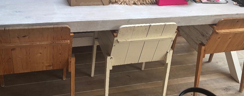 Piet Hein eek eetkamer stoelen., Huis en Inrichting, Stoelen, Ophalen, Gebruikt, Overige kleuren, Hout