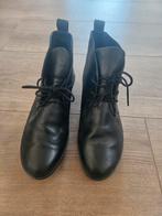 ECCO Zwarte Leren Enkellaarzen Maat 38, Ophalen, Zwart, Lage of Enkellaarzen, ECCO