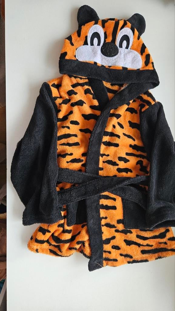 Tijger badjas maat 110/116 - Heerlijk zacht en warm!, Ophalen of Verzenden, Zo goed als nieuw, Onbekend, Jongen of Meisje