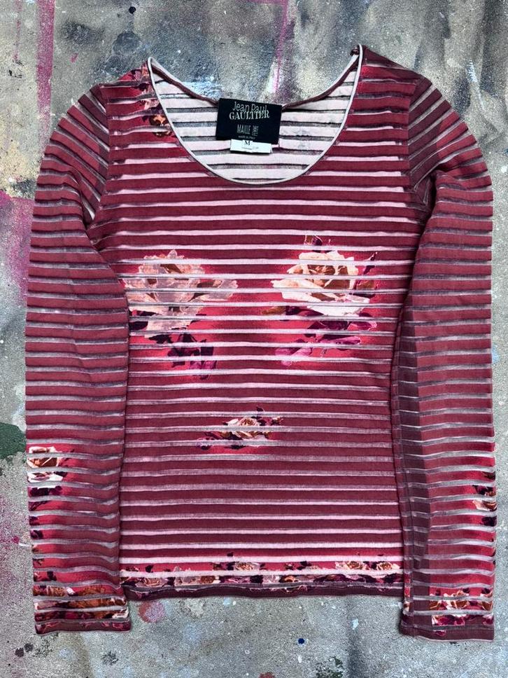 Jean Paul Gaultier vintage top, Kleding | Dames, Tops, Zo goed als nieuw, Maat 38/40 (M), Overige kleuren, Lange mouw, Ophalen of Verzenden