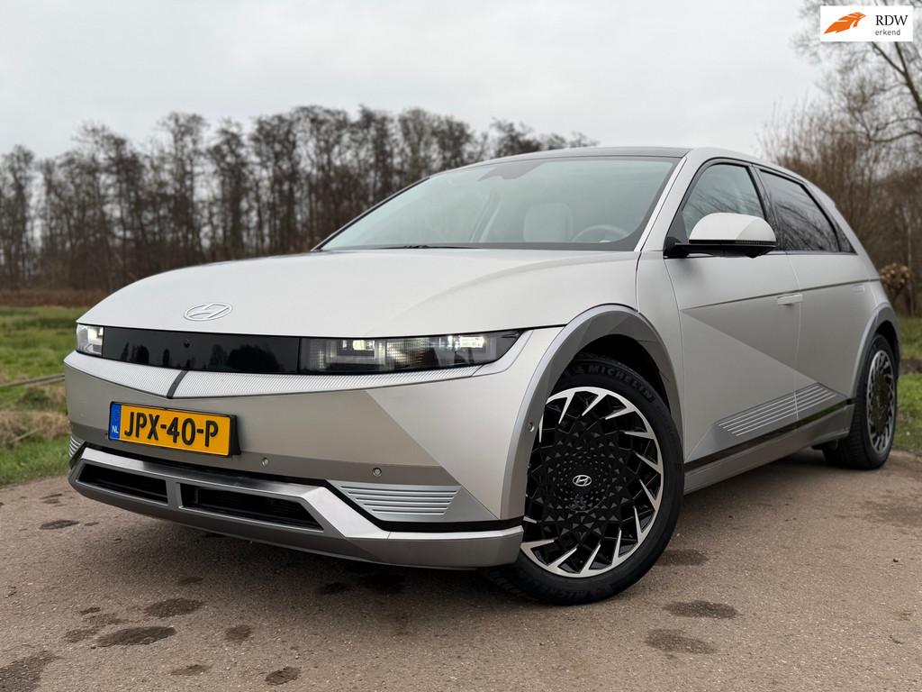 Hyundai IONIQ 5 Lounge 73kWh / Incl. BTW / Zeer compleet en, Auto's, Hyundai, Achterwielaandrijving, Gebruikt, Beige, Leder