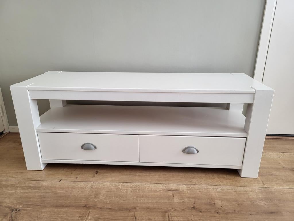 Tv meubel, 100 tot 150 cm, Ophalen of Verzenden, Minder dan 100 cm, Grenenhout