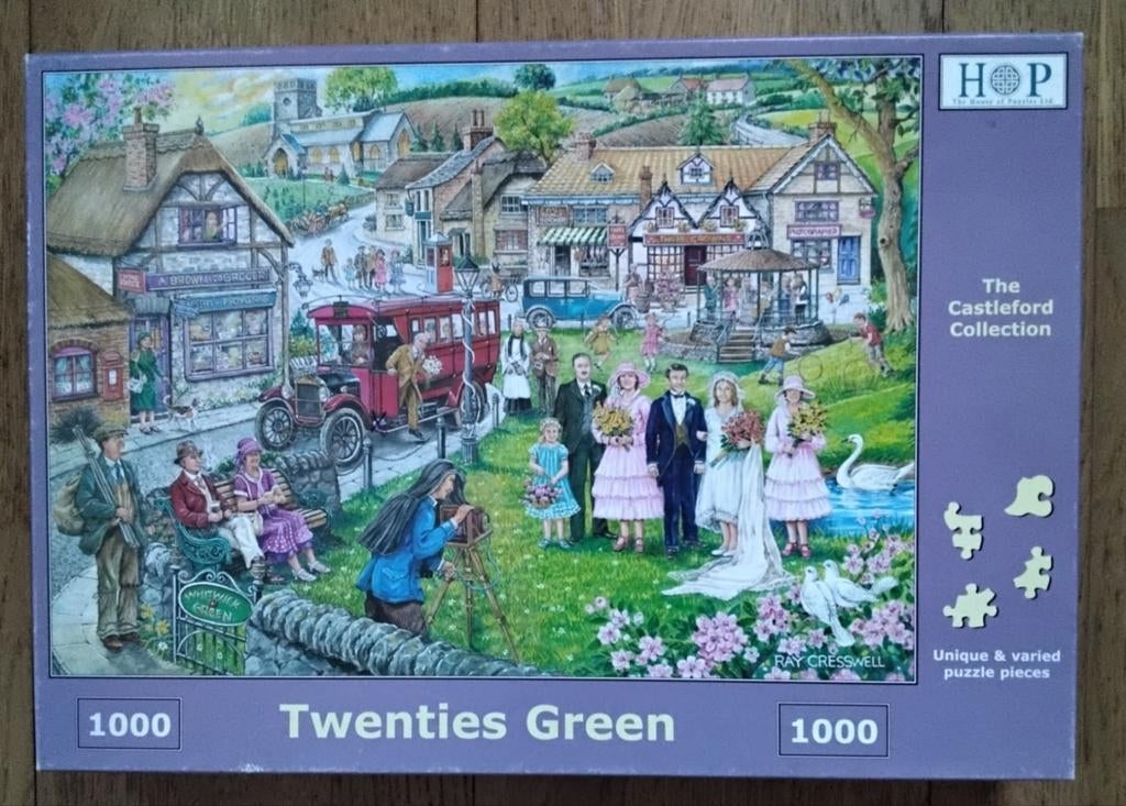 HOP puzzel, Hobby en Vrije tijd, Denksport en Puzzels, Ophalen of Verzenden, 500 t/m 1500 stukjes, Gebruikt