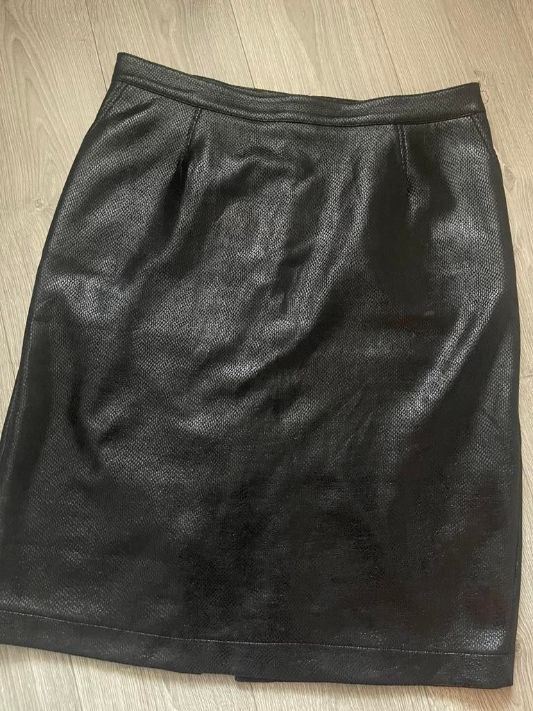 Norah gave imitatie “ leren “ rok maat 46, Kleding | Dames, Rokken, Zwart, Maat 46/48 (XL) of groter, Ophalen of Verzenden, Zo goed als nieuw