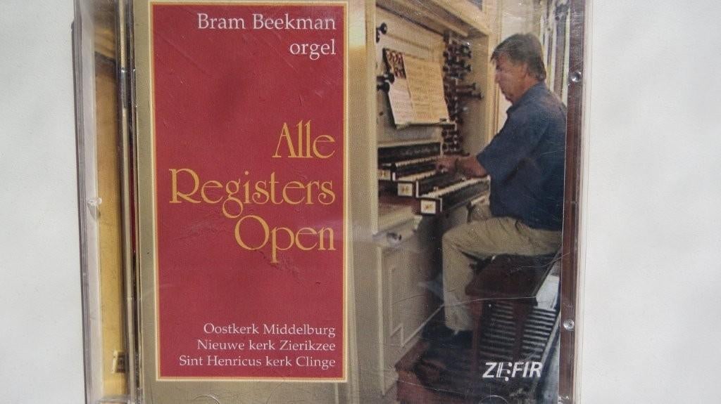 Cd orgel: Alle registers open, Bram Beekman, Oostkerk M'burg, Ophalen of Verzenden, Classicisme, Zo goed als nieuw, Kamermuziek