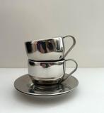 Dubbelwandige inox koffiekoppen, Ophalen of Verzenden, Overige materialen, Overige stijlen, Kop(pen) en/of Schotel(s)