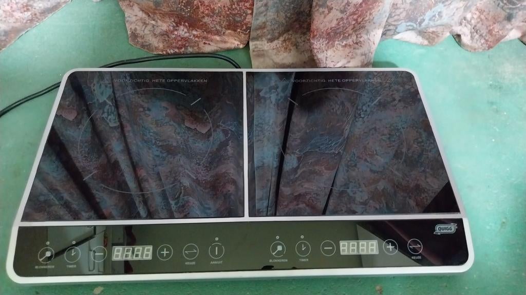Quigg Inductie kookplaat, Witgoed en Apparatuur, Gebruikt, 3 kookzones of minder, Ophalen of Verzenden, Inductie