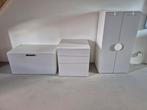Småstad meubels wit/grijs: kledingkast, ladenkast, speelgoe, Ophalen, Gebruikt