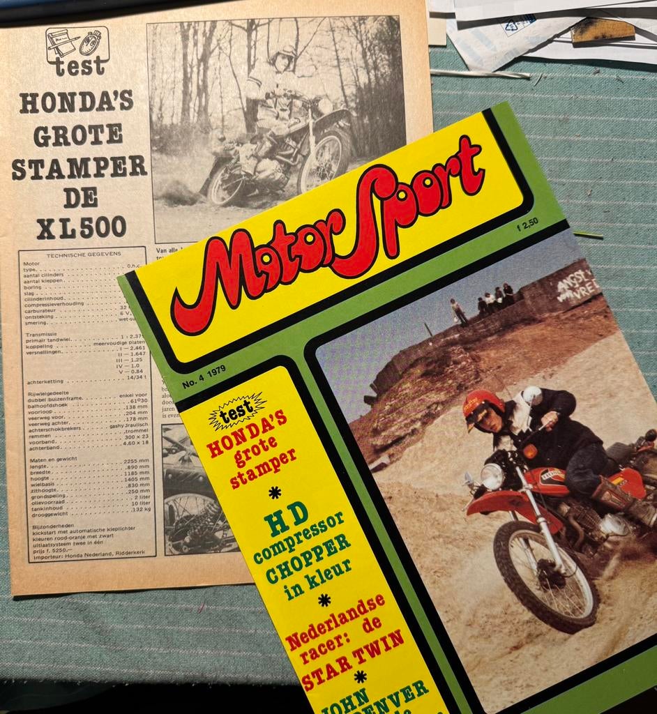 Test 1979 Honda XL500, Verzenden, Zo goed als nieuw, Motoren