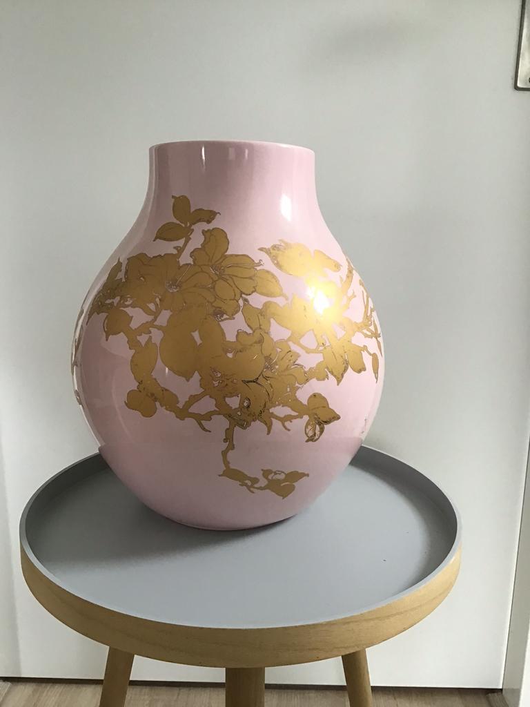 Hella Jongerius vaas rose, Huis en Inrichting, Woonaccessoires | Vazen, Overige kleuren, Ophalen of Verzenden, Minder dan 50 cm