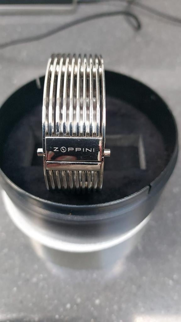 Zoppini Heren Armband - Stijlvol en Modern, Sieraden, Tassen en Uiterlijk, Ophalen of Verzenden, Zo goed als nieuw, Zilver, Staal