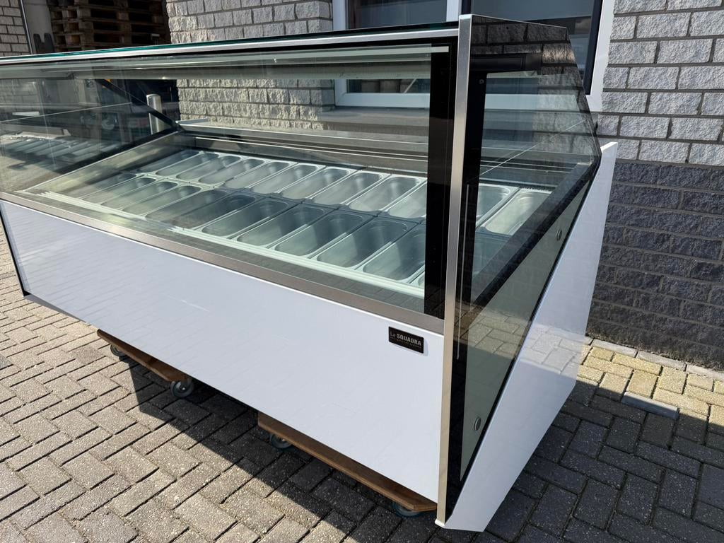 Ijsvitrine schepijsvitrine schepijs slagroommachinr, Ophalen of Verzenden, Koelen en Vriezen