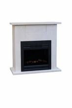 Electrische haard met ombouw, Ophalen, Gebruikt, Vrijstaande haard, Elektrische haard