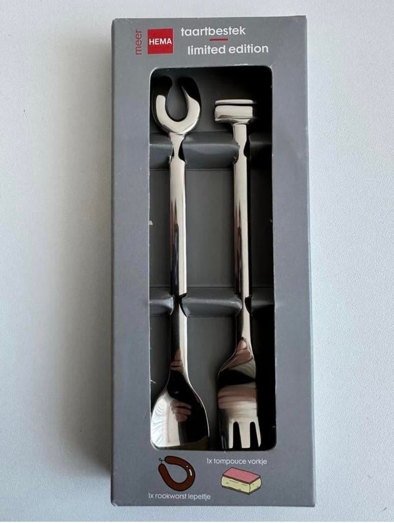 HEMA Taartbestek Limited Edition, Ophalen of Verzenden, Nieuw, Rvs of Chroom, Bestekset
