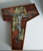 Gebroeders van Paridon, Opalineglas Crucifix., Antiek en Kunst, Ophalen of Verzenden