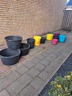 Mixemmers, puinmanden en speciekuip, Ophalen