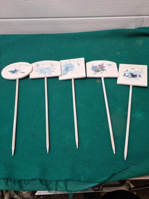 Planten stekers bordjes brocante, Ophalen of Verzenden, 'T Olde Gre-j, Info@toldegrej.nl, Endepoelstraat 20f Didam