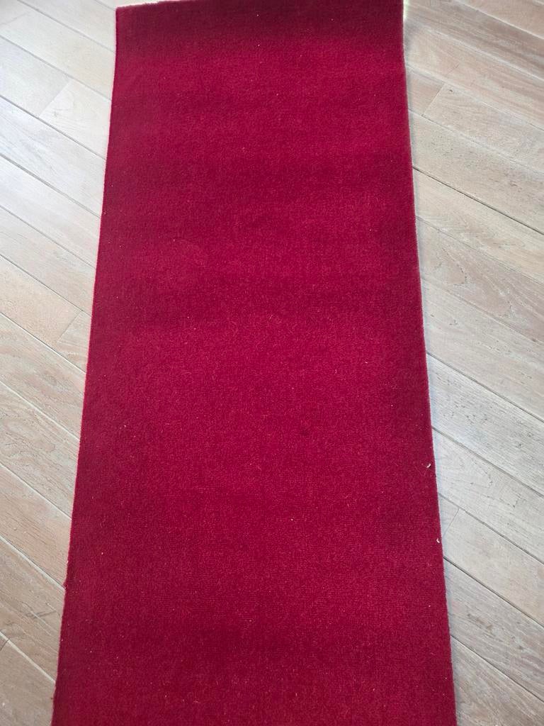 Rode loper 14.30 m, Huis en Inrichting, Stoffering | Tapijten en Kleden, Ophalen, 200 cm of meer, 50 tot 100 cm, Zo goed als nieuw