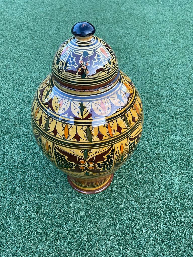 Marokkaanse vaas met deksel, Antiek en Kunst, Ophalen