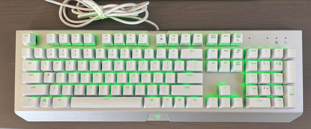 Razer Blackwidow X Chroma Mercury Toetsenbord, Computers en Software, Gaming toetsenbord, Ophalen of Verzenden, Zo goed als nieuw