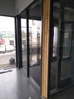 Hardhout schuifdeuren elektrische tocht sluis, Garagedeur, Ophalen of Verzenden, Zo goed als nieuw, Schuifdeur