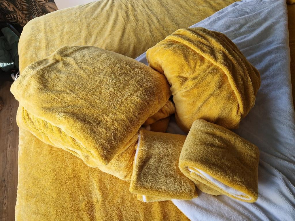 Optidee optipluche beddengoed 180x200 / 240x220, Ophalen of Verzenden, Nieuw