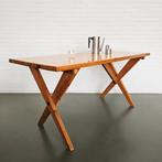 Vintage Eettafel Ate Van Apeldoorn design Houtwerk Hattem, 100 tot 150 cm, Zo goed als nieuw, Vijf personen of meer, X