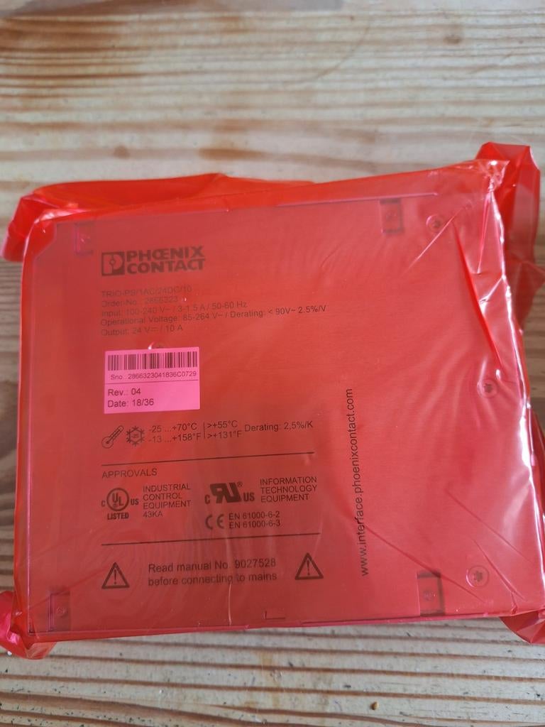 Phoenix contact Trio-ps/1ac/24dc/10 nieuw in de verpakking., Hobby en Vrije tijd, Elektronica-componenten, Ophalen of Verzenden