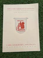 Nederlandse catalogus Eickhorn sabel klewang bajonet hembrug, Zwaard of Sabel, Ophalen of Verzenden, Nederland