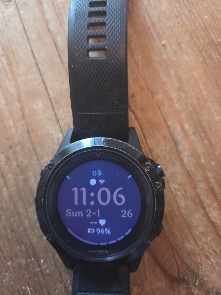 Garmin Fenix 5  Sapphire Edition  GPS Multisport/Smartwatch, Sieraden, Tassen en Uiterlijk, Smartwatches, Zwart, Garmin, Ophalen of Verzenden