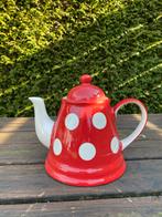 Theepot polkadot V&D, Ophalen of Verzenden, Gebruikt, Overige stijlen, Overige typen