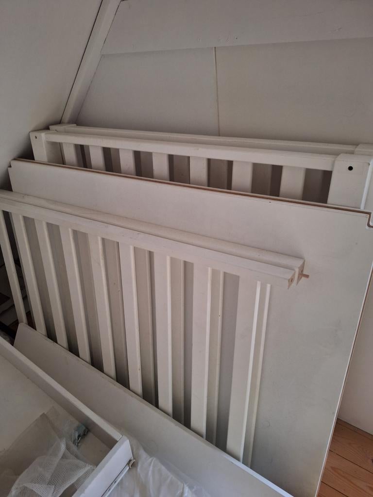 Box bopita wit met opberglade, Ophalen, Gebruikt, Vierkant, In hoogte verstelbaar