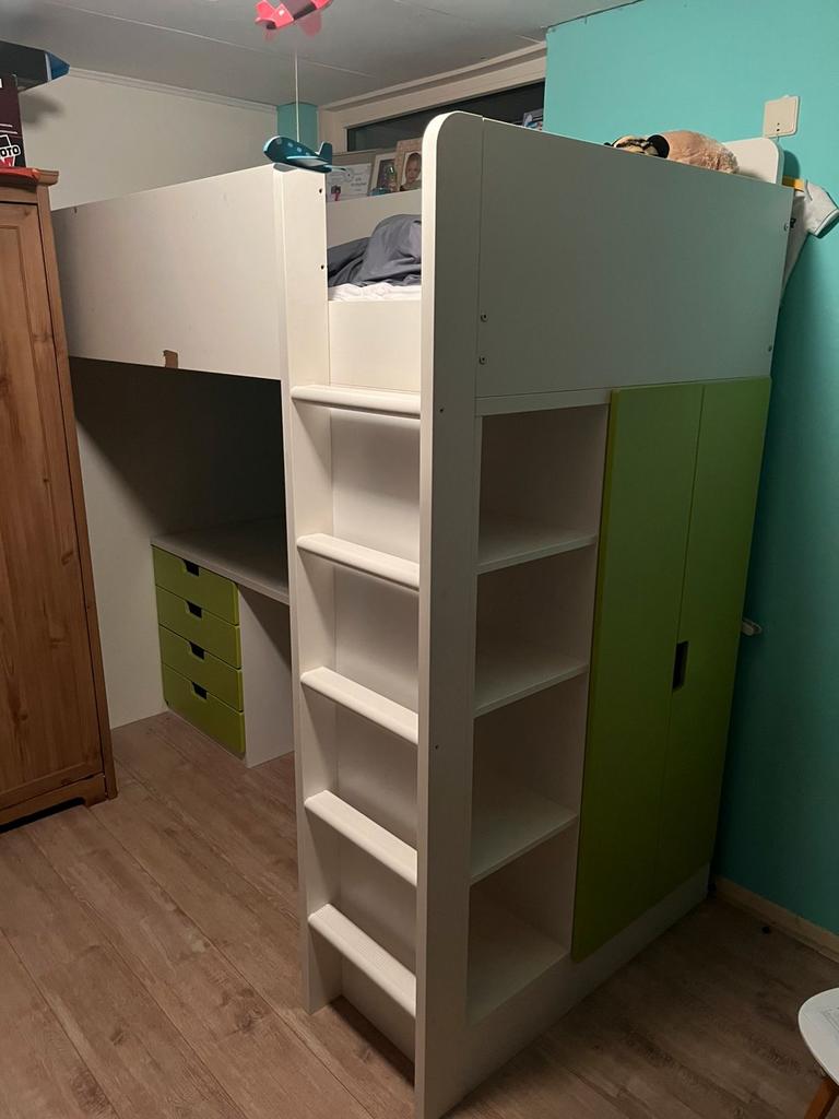 Ikea hoogslaper stuva, Ophalen of Verzenden, Zo goed als nieuw, Hoogslaper