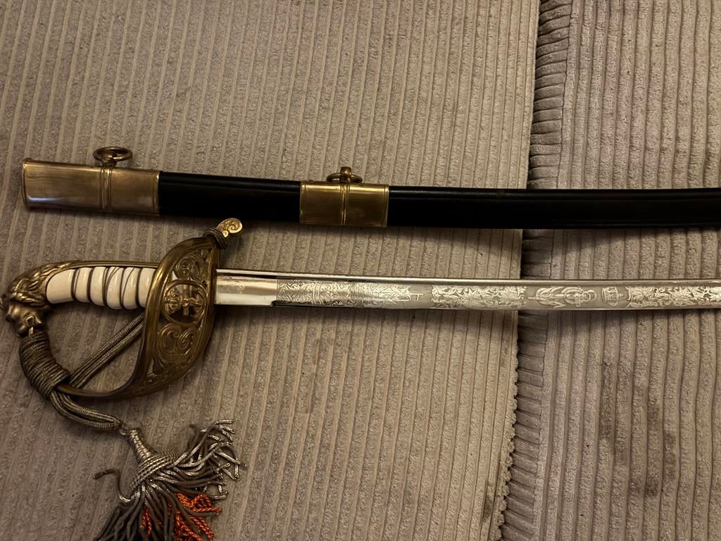 E&F Horster Solingen Marine sabel, Ophalen of Verzenden, Marine, Duitsland, Zwaard of Sabel