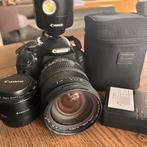 Canon 600D complete set met lenzen en 320EX flitser, Ophalen of Verzenden, Zo goed als nieuw, Canon, 8 keer of meer